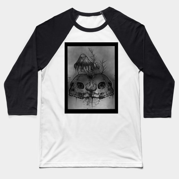 Death & Decay Baseball T-Shirt by PanArt